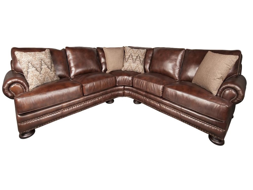 bernhardt brown leather sectional sofa prices